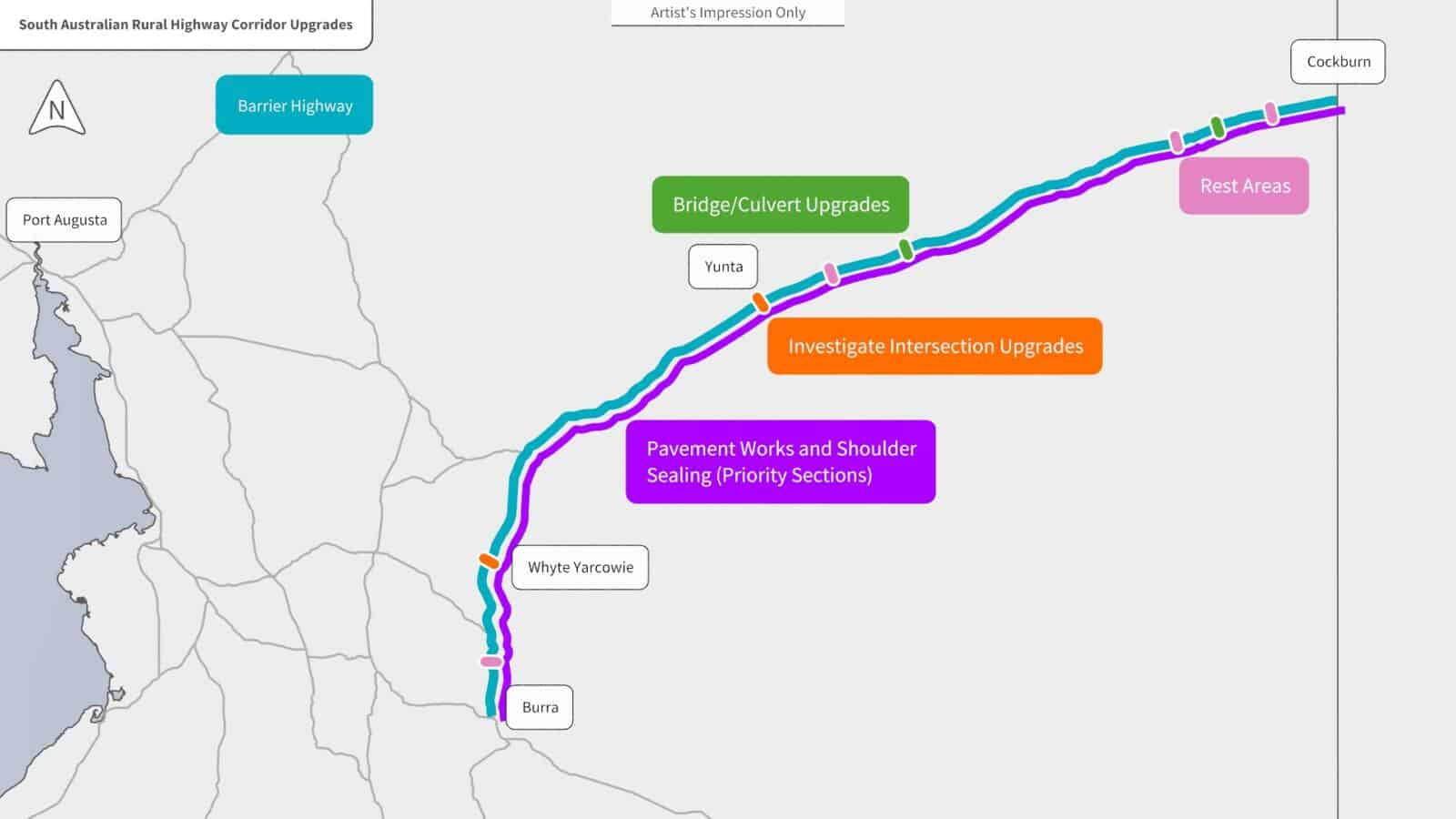 Barrier Highway Program - map