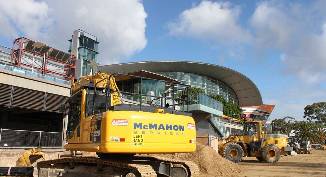 Adelaide Convention Centre Crane Pad construction