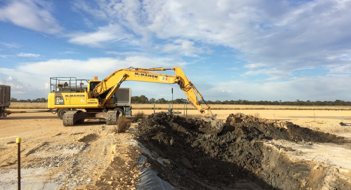 McMahon Drilling mud sump remediation
