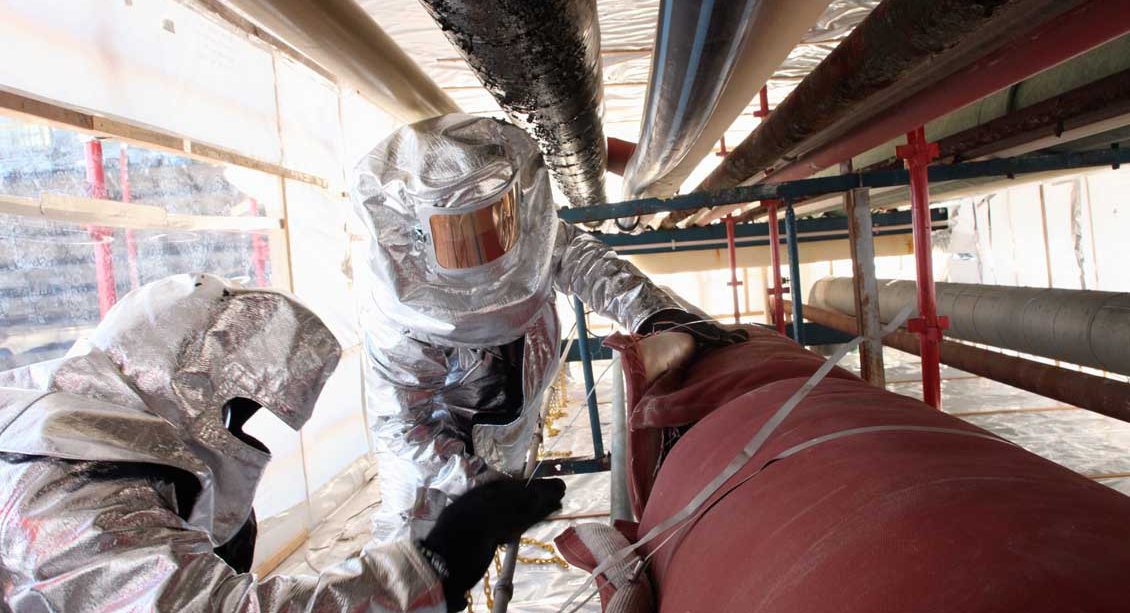 Incitec Pivot asbestos pipe lagging removal and reinsulation