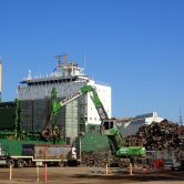 Pile of metal scrapping at Port Augusta Power Station
