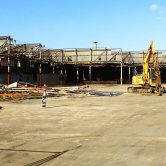 Demolition process of the Charles Sturt Industrial Estate