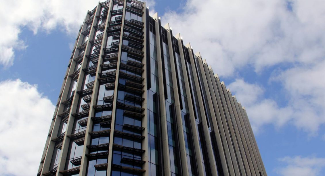 University of South Australia building from below