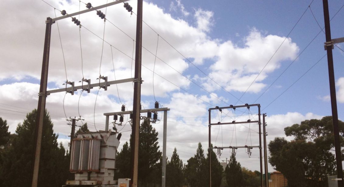 SA Power Networks electricity lines at Substation